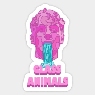 Glass Animals Soda Waterfalls (Head and Logo) Sticker